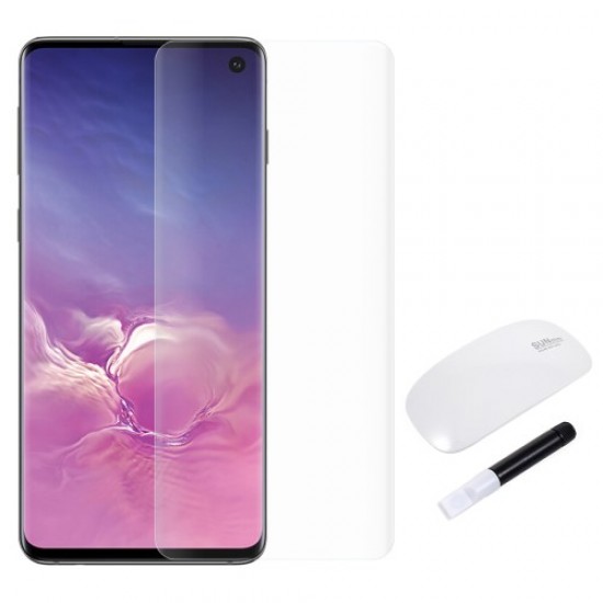 RURIHAI Σκληρυμένο Γυαλί (Tempered Glass) Προστασίας Οθόνης με Υγρή Κόλλα και Λάμπα UV Πλήρης Κάλυψης για Samsung Galaxy S10 Samsung Προστατευτικά οθόνης