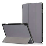 PU Leather Smart Cover with Tri-fold Stand for Lenovo Tab P10 TB-X705F - Grey