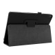 Litchi Texture Leather Stand Protective Case for Lenovo Tab M10 TB-X605F - Black Lenovo Cases Mobile Tablet