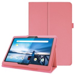 Δερμάτινη Θήκη Βιβλίο με Βάση Στήριξης για Lenovo Tab M10 1st Gen TB-X605F - Ροζ