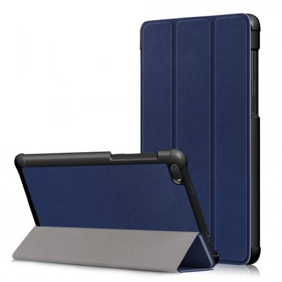 Δερμάτινη Θήκη Βιβλίο Tri-Fold με Βάση Στήριξης για Lenovo Tab E7 TB-7104F - Σκούρο Μπλε Lenovo Θήκες Tablet