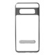 Υβριδική Θήκη Σιλικόνης TPU σε Συνδυαμό με Πλαστικό (Διάφανη Πλάτη) και με Βάση Στήριξης για Samsung Galaxy S10 Plus - Γκρι Samsung Θήκες Κινητών