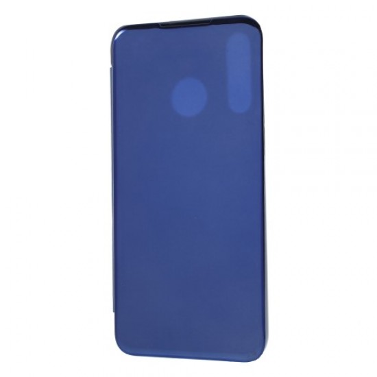 View Window Plated Mirror Surface Leather Stand Case for Huawei P30 Lite / nova 4e - Baby Blue Huawei Cases Mobile