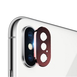 Σκληρυμένο Γυαλί (Tempered Glass) Προστασίας Κάμερας για iPhone X / XS - Κόκκινο