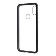Μεταλλική Μαγνητική Θήκη 360 μοιρών (Detachable Metal Frame) με Τζαμάκι Προστασίας Οθόνης για Xiaomi Redmi Note 7 / Note 7 Pro - Μαύρο