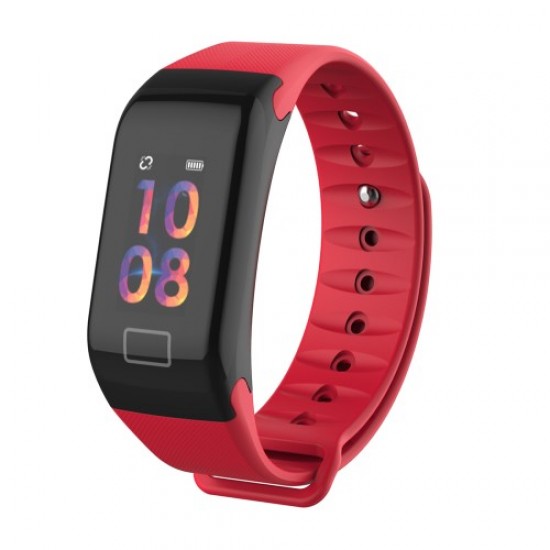 LEMONDA P1 0.96-inch Color Screen Sport Wristband with Blood Pressure Tracker - Red Gadgets - Toys - Hobby