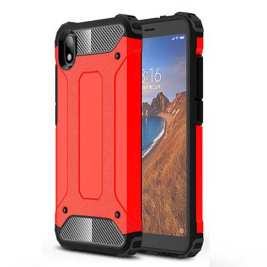 Armor Guard Plastic + TPU Hybrid Case for Xiaomi Redmi 7A - Red XIAOMI Cases Mobile