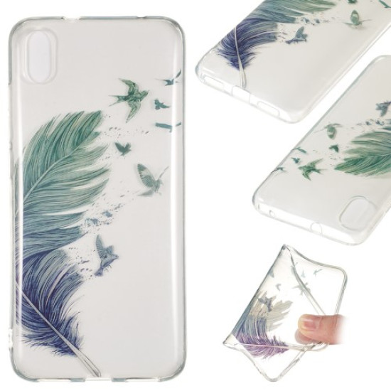 Printing Surface IMD TPU Shell Case for Xiaomi Redmi 7A - Feather Pattern XIAOMI Cases Mobile