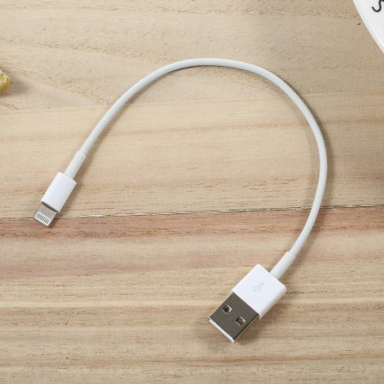 Short Lightning 8 Pin Data Sync Charge USB Cable for iPhone 7 / 7 Plus etc. (30cm) - White Apple Cables Adapters & Chargers