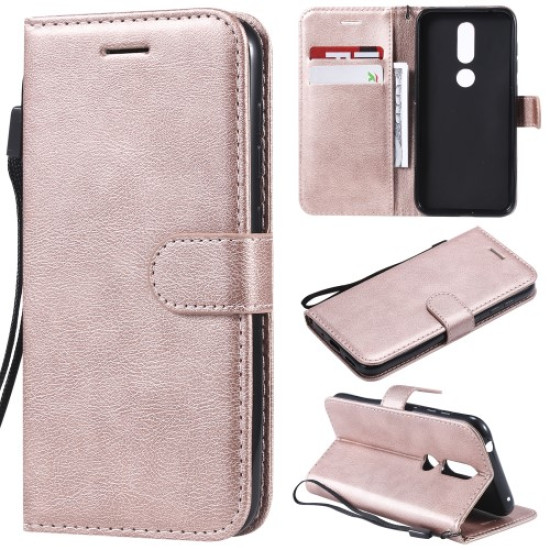 Wallet Leather Protection Case for Nokia 4.2 (2019) - Rose Gold Nokia Cases Tablet