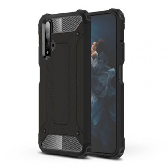 Armor Guard Plastic + TPU Combo Case for Huawei Honor 20 - Black Huawei Cases Mobile