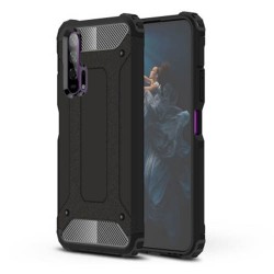 Tough Armor Υβριδική Θήκη Σιλικόνης TPU σε Συνδυαμό με Πλαστικό για Huawei Honor 20 Pro - Μαύρο