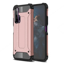 Tough Armor Υβριδική Θήκη Σιλικόνης TPU σε Συνδυαμό με Πλαστικό για Huawei Honor 20 Pro - Ροζέ Χρυσαφί