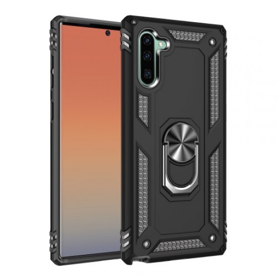 Hybrid PC TPU Kickstand Armor Phone Case for Samsung Galaxy Note 10 / Note 10 5G - Black Samsung Cases Mobile