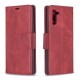 PU Leather Phone Wallet Stand Cover Case for Samsung Galaxy Note 10/Note 10 5G - Red Samsung Cases Mobile