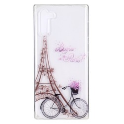 Pattern Printing TPU Case for Samsung Galaxy Note 10 / Note 10 5G - Eiffel Tower and Bicycle Pattern Printing TPU Case for Samsung Galaxy Note 10 / Note 10 5G - Eiffel Tower and Bicycle