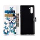 Marble Printing Skin Leather Wallet Stand Protective Case for Samsung Galaxy Note 10 / Note 10 5G - Butterflies Samsung Cases Mobile
