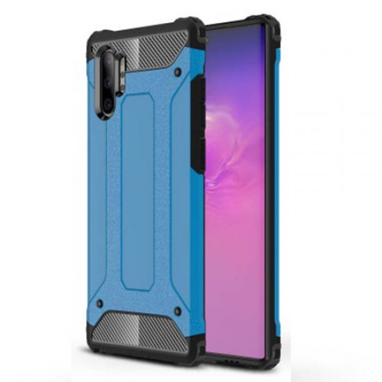 Tough Armor Υβριδική Θήκη Σιλικόνης TPU σε Συνδυαμό με Πλαστικό για Samsung Galaxy Note 10 Plus - Μπλε Samsung Θήκες Κινητών