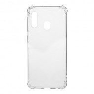 Clear Shock Absorption Soft TPU Phone Shell for Samsung Galaxy A20e - Transparent