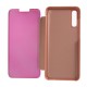 View Window Plated Mirror Surface Leather Stand Case for Samsung Galaxy A70 - Rose Gold Samsung Cases Mobile