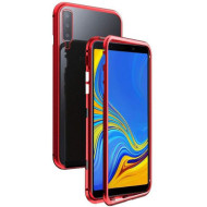 Μεταλλική Μαγνητική Θήκη 360 μοιρών (Detachable Metal Frame) για Samsung Galaxy A50 - Κόκκινο