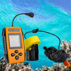 0.7-100M Depth 200KHz Sonar Sounder Alarm Transducer ABS Συσκευή Έυρεσης Ψαριών 0.7-100M Depth 200KHz Sonar Sounder Alarm Transducer ABS Συσκευή Έυρεσης Ψαριών