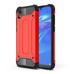 Tough Armor Υβριδική Θήκη Σιλικόνης TPU σε Συνδυαμό με Πλαστικό για Huawei Y5 (2019) / Honor 8S - Κόκκινο