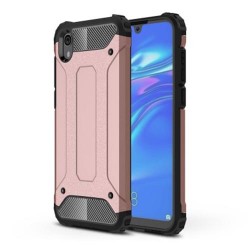 Tough Armor Υβριδική Θήκη Σιλικόνης TPU σε Συνδυαμό με Πλαστικό για Huawei Y5 (2019) / Honor 8S - Ροζέ Χρυσαφί