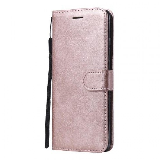 Solid Color Wallet Leather Stand Mobile Phone Cover for Huawei P30 Pro - Pink Huawei Cases Mobile