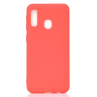 Soft Frosted TPU Case for Samsung Galaxy A20e - Red