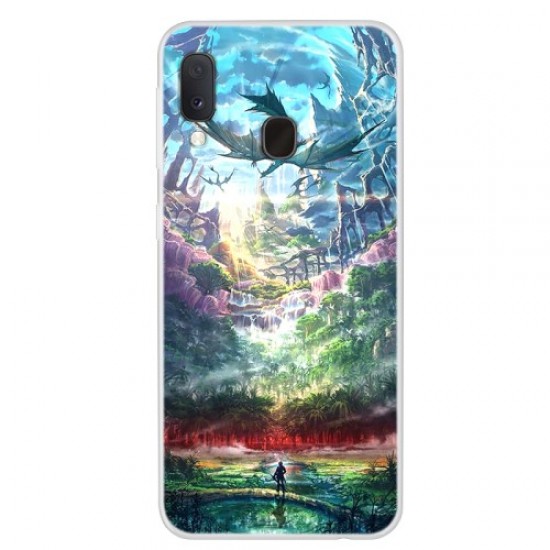 Θήκη Σιλικόνης TPU για Samsung Galaxy A20e - Όμορφο Απόκοσμο Σκηνικό Samsung Θήκες Κινητών