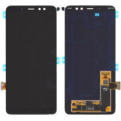 Γνήσια Samsung Οθόνη LCD και Μηχανισμός Αφής για Samsung Galaxy A8 Plus (2018) SM-A730F - Μαύρο (GH97-21534A)