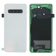 Original Battery Cover for Samsung Galaxy S10 SM-G973F - White (GH82-18378F)