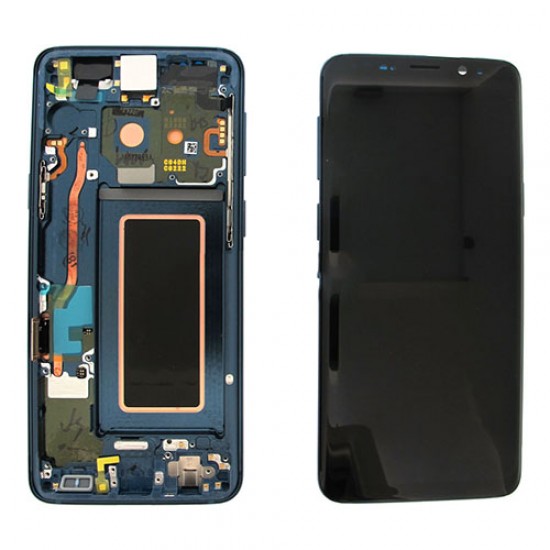 Original Samsung LCD and Digitizer Touch Screen for Samsung Galaxy S9 G960 - Blue (GH97-21696D) Samsung Parts