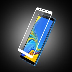 MOCOLO Σκληρυμένο Γυαλί (Tempered Glass) Προστασίας Οθόνης Πλήρης Κάλυψης για Samsung Galaxy A7 (2018) - Λευκό