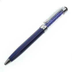 Dark Blue Bling Rhinestone Capacitive Touch Stylus and Ballpoint Pen for iPhone iPad Samsung Sony HTC