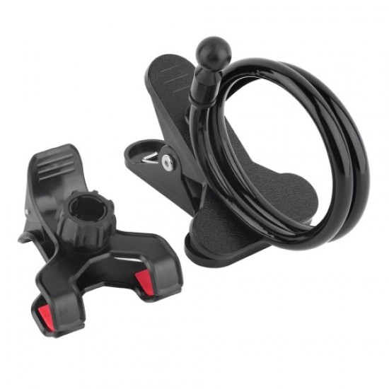 Universal Gooseneck Lazy Desktop Holder 360 Degree Rotating Mount Stand for Smartphone - Black Holders & Docks