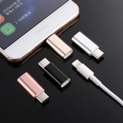 8Pin Lightning to USB-C Type-C Adapter Female to Male Charger Cable Converter - Silver 8Pin Lightning to USB-C Type-C Adapter Female to Male Charger Cable Converter - Silver