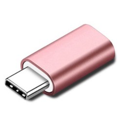 8Pin Lightning Female to USB-C Type-C Male Adapter Converter Support Charging and Syncing - Rose Gold 8Pin Lightning Female to USB-C Type-C Male Adapter Converter Support Charging and Syncing - Rose Gold