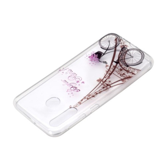 Pattern Printing TPU Soft Phone Shell Case for Xiaomi Redmi 7 / Redmi Y3 - Eiffel Tower and Bicycle XIAOMI Cases Mobile
