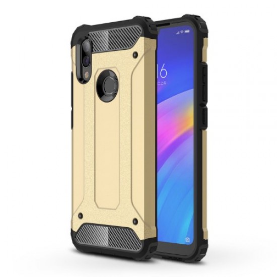 Armor Guard Plastic + TPU Hybrid Protection Case for Xiaomi Redmi 7 / Redmi Y3 - Gold XIAOMI Cases Mobile