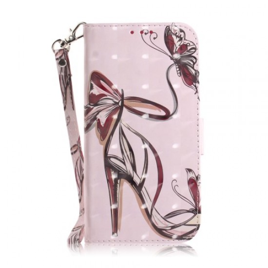 Light Spot Decor Patterned Wallet Stand PU Leather Phone Case for Xiaomi Redmi 7 / Redmi Y3 - High Heel Sandal XIAOMI Cases Mobile