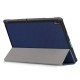 Tri-fold Stand Leather Flip Tablet Casing for Lenovo Tab E10 TB-X104F - Dark Blue Lenovo Cases Mobile Tablet