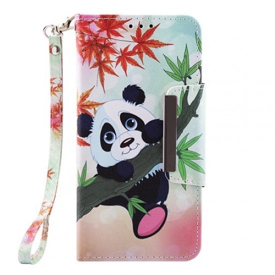 Δερμάτινη Θήκη Πορτοφόλι με Βάση Στήριξης για Huawei P Smart Plus 2019 / Honor 20 Lite - Χαριτωμένο Πάντα Huawei Θήκες Κινητών