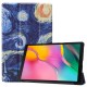 Pattern Printing Tri-fold Stand Leather Smart Case for Samsung Galaxy Tab A 10.1 (2019) SM-T515 - Oil Painting Samsung Cases Mobile Tablet