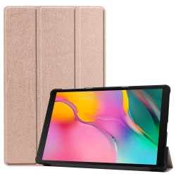 Tri-fold Stand PU Leather Auto wake/sleep Case for Samsung Galaxy TAB A 10.1 2019 SM-T510/SM-T515 - Rose Gold Tri-fold Stand PU Leather Auto wake/sleep Case for Samsung Galaxy TAB A 10.1 2019 SM-T510/SM-T515 - Rose Gold