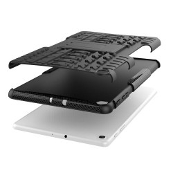 Tire Pattern Hybrid PC + TPU Kickstand Case for Samsung Galaxy Tab A 10.1 (2019) T510 - Black