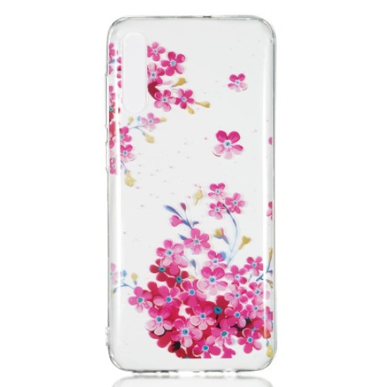Pattern Printing IMD TPU Case for Samsung Galaxy A70 - Pink Flower Samsung Cases Mobile