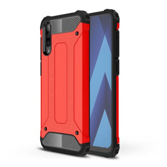 Armor Guard Plastic + TPU Hybrid Case for Samsung Galaxy A50 - Red Samsung Cases Mobile