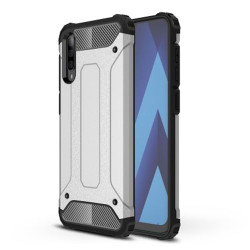 Tough Armor Υβριδική Θήκη Σιλικόνης TPU σε Συνδυαμό με Πλαστικό για Samsung Galaxy A50 - Ασημί